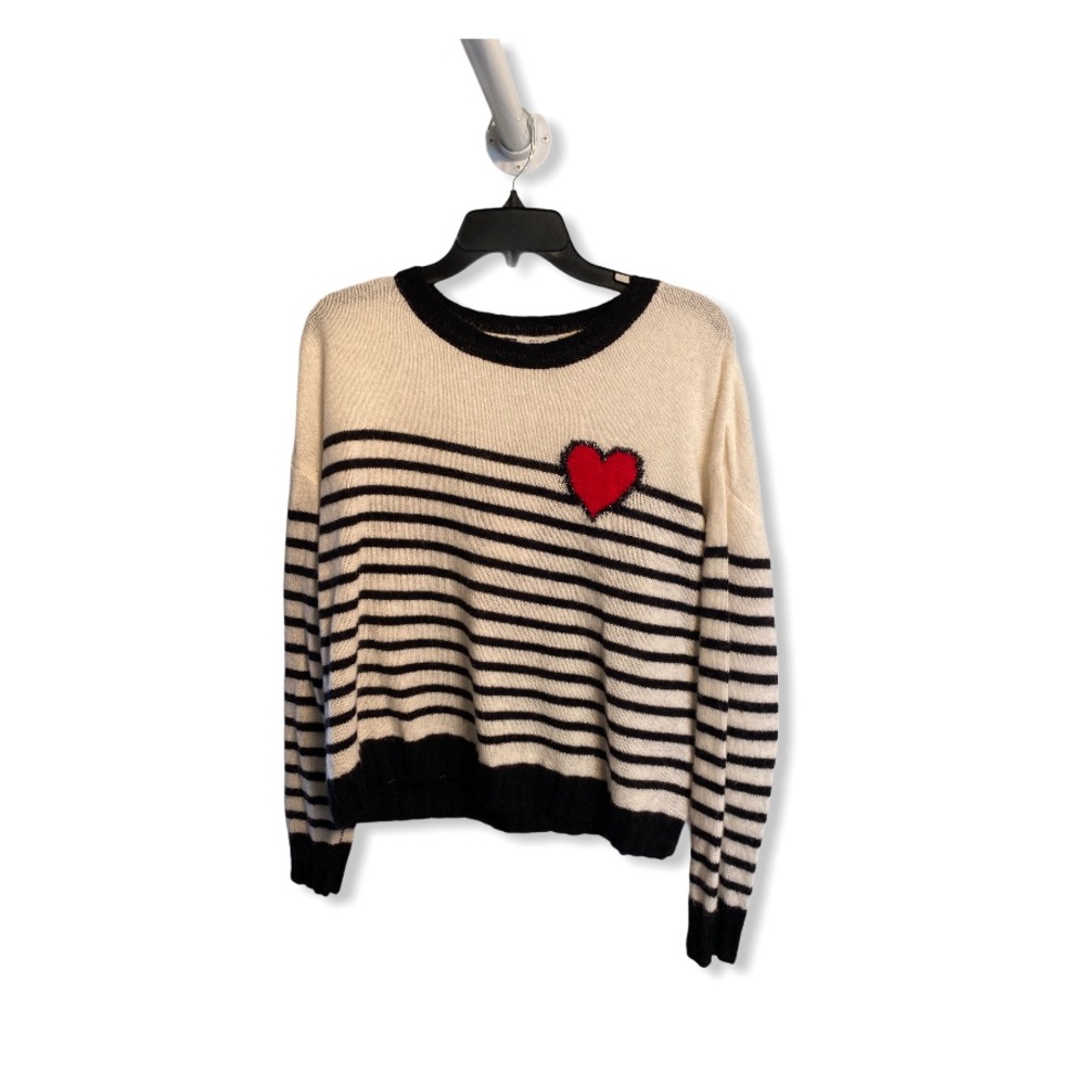 Sold 🎄RAILS Perci Heart Sweater Bretton Stripe - Picture 2 of 5